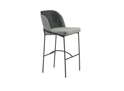 Jídelní židle Bary design Bar křesla Čalouněné židle Moderní Šedá