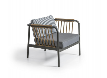 Křeslo Moderní šedé Sedadlo Obývací pokoj Design Zařízení Nový Nábytek.