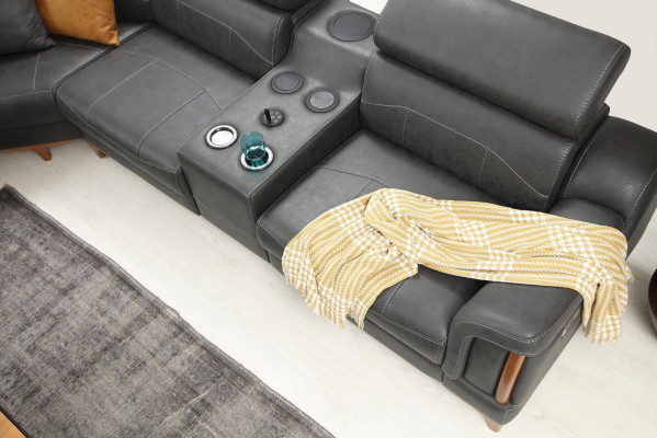 Rohová sedací souprava Luxus Sedací souprava L-formu Nové nábytek Obývací pokoj Designér Moderní Textil