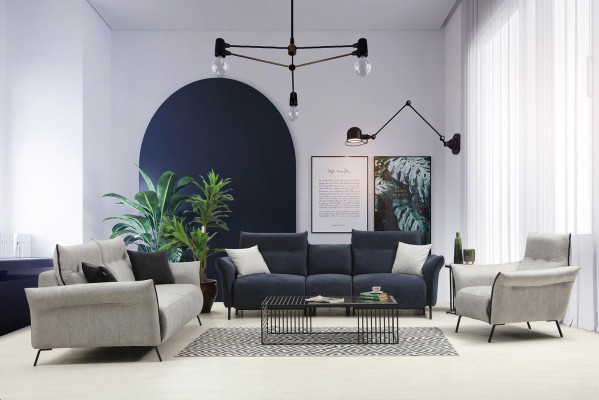 Sofa seto v obývacím pokoji, nábytek pro sedání, luxusní křeslo, moderní design, nový