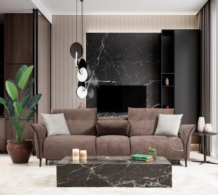 Nastavení obývacího pokoje pohovka gauč Designer Modern Sofagarnitur Luxus Sessel Neu