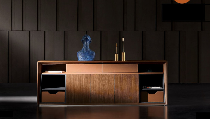 Komoda Sideboard Komody Skříň Highboard Kancelářská skříň Kancelářský design