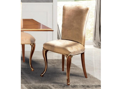 Židle Dřevo Italský nábytek Jídelní židle Luxusní design Křeslo Masivní dřevo