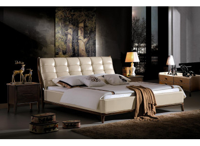 Postel Chesterfield nábytek ložnice manželská postel luxusní postele 180x200 kůže nové