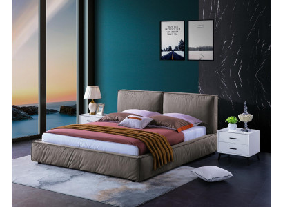 Design ložnice postel luxusní dřevěné manželské postele s polstrováním 180x200cm.