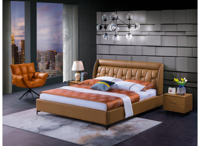 Design ložnice postel Dřevo luxusní postele Dvojlůžko Polštář Nábytek 180x200cm