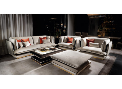 Sofa set 3-místná pohovka gauč Polstergarnitur gauče Sofy arredoclassic
