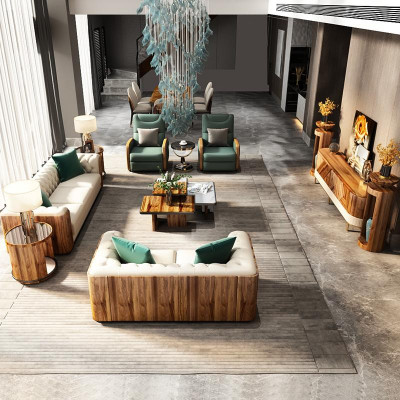 Luxusní nábytek sedací souprava pohovka Sofa Polštář designový nábytek 4 kusy Kožený