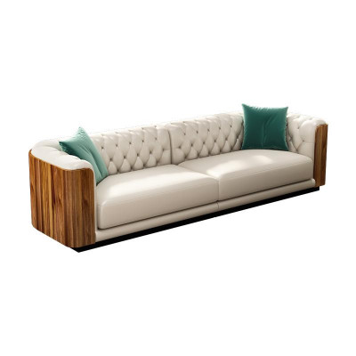 Luxusní nábytek sedací souprava pohovka Sofa Polštář designový nábytek 4 kusy Kožený
