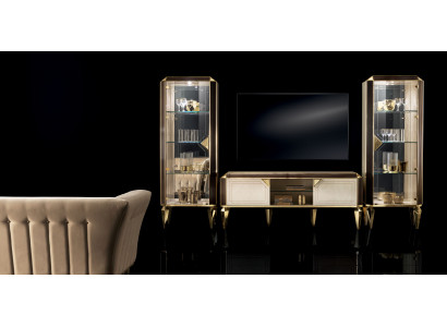 Wohnwand Set Vitrinen Vitrine Kommode Wohnzimmer Möbel Einrichtung Garnitur Set   Žijící stěna Nastavení Vitríny Vitrína Komoda Obývací pokoj Nábytek Zařízení Garnitury Nastavení