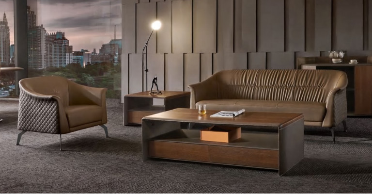 Sofá Set Design Pohovky Čalounění Dekorování Pohovky Kůže Relax Moderní