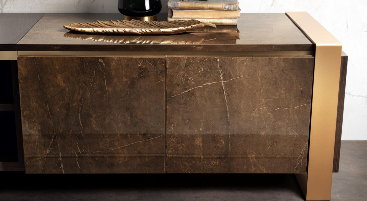 Design ložnice 6 kusů Kompletní set Postel Nocní stolek Komoda Arredoclassic