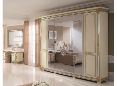 Šatní skříň ložnice dřevěná skříň moderní styl luxusní klasická