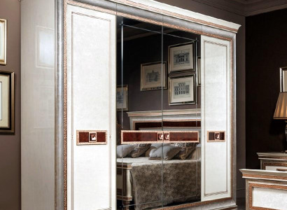Designer Šatník do ložnice šatna nábytek Dřevo Vestavěná skříň Arredoclassic