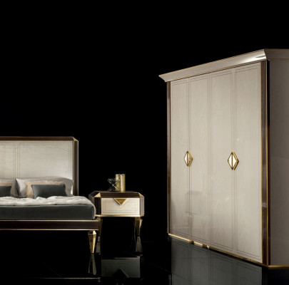 Šatní skříň ze dřeva Skříň Skříně Dřevo Šatní skříň Nábytek Design arredoclassic