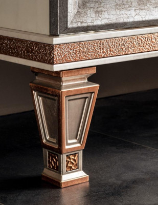 Konsole Dřevěný nábytek Konzolový stůl Zrcadlo Kredenc Skříň 2dílný nábytek arredoclassic