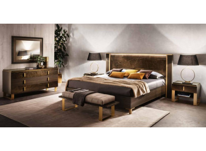 Postel Noční stolek Komoda 4ks. Ložnice Sada Dekorace Design Moderní Luxus
