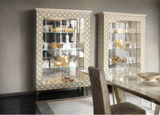 VITRINE Skříň Skleněná skříň Designový nábytek Dekorace Rokoko Baroko Secese
