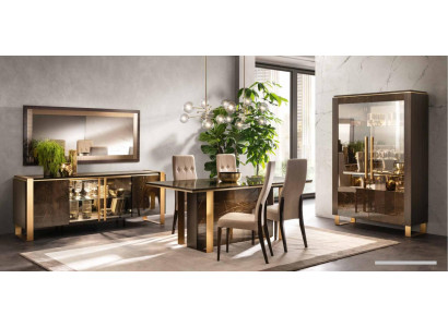 Italský design jídelní set garnýž židle stůl komoda skupina
