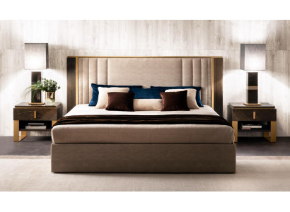 Postel 2x noční stolek Design ložnice 3 kusy Klasická luxusní sada nábytku pro postele