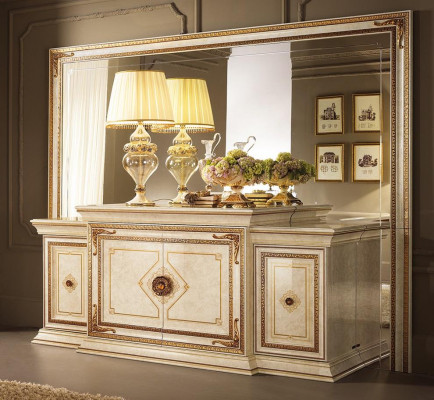 Design nábytek Luxus Barokní bufet komoda servírovací stůl XXL Italské komody Nové