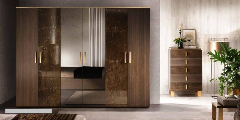 Skříň Design Vysoký lesk Skříně Nábytek bydlení Nábytek Dřevo