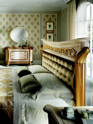 Noble Designer ložnice postel manželská postel postele Chesterfield secese