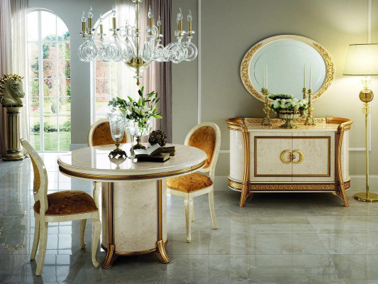 Komoda Design Dřevo Komody Skříň Luxusní Komoda Nízká Komoda Bufet Beige