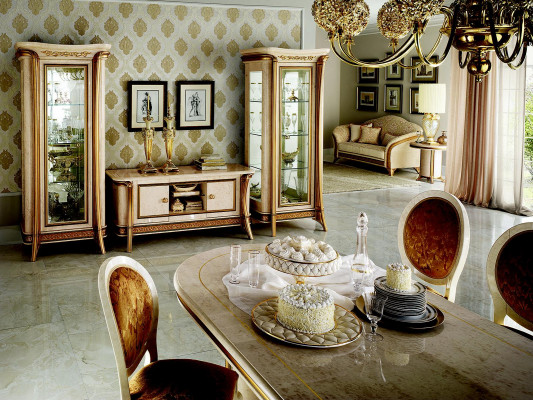 RTV Sideobard Kommode Klassik Designer Möbel Barock Rokoko Jugendstil → RTV komoda Sideboard Klasický design nábytek Barok Rokoko secese