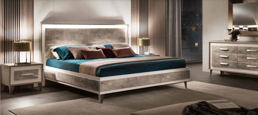 italská ložnice Arredoclassic Nábytek Design Sestava Postel Noční stolek