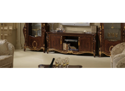 rtv Design Sideboard TV stěna lesklá nízký luxus komoda skříň nový board