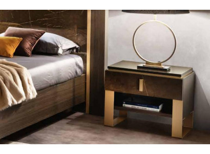 Design Noční stolek Konzole Kov Lesk Dekorační stoly Konzoly Ložnice