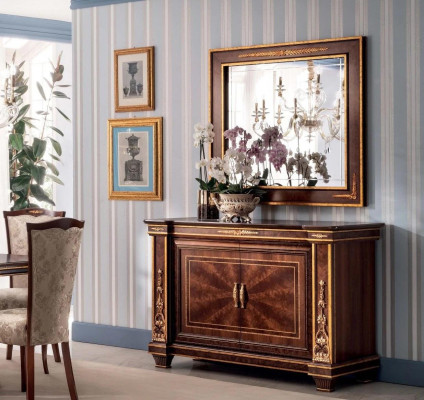 Klasický designérský zrcadlo obdélníkové zrcadlo Model arredoclassic