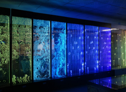 Wandpanell bubliny vody LED vodní panel Dekorativní designérská vodní stěna