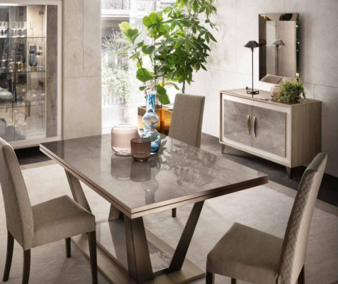 Jídelní stůl obývací pokoj sestava design dřevo Italský nábytek