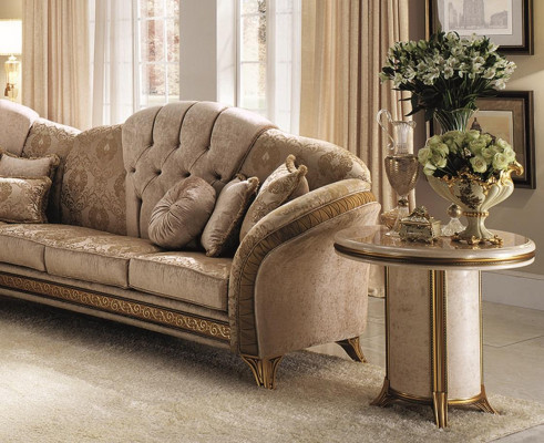 Klasický luxusní designérský stolek pohovka obývací pokoj stůl stolky vedlejší dřevo