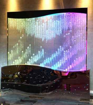 Panel nástěnná vodní bublina LED vodopád designérský vodní stěna