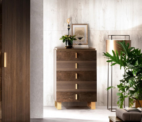 Komoda Sideboard Komody Skříňky s šuplíky Vysoká skříň Skříň Dřevo Nová