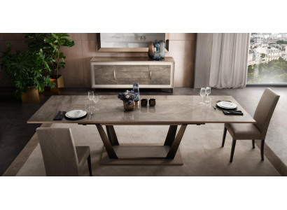 Jídelní stůl Stůl Jídelna Obývací pokoj Souprava Dřevo Design Stoly 200x102/294cm 