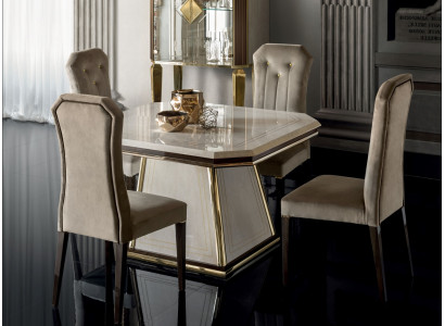 Jídelní židle Designové židle Jídelní židle Nový set 4x Masivní dřevěná židle Nábytek