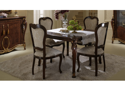 Design 4x židle křesílko set židle skupina jídelní sestava dřevo arredoclassic