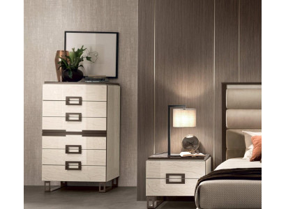 Vysoká komoda Sideboard Komody 6 zásuvek Vysoká skříň Skříň Dřevěné nábytek Nový
