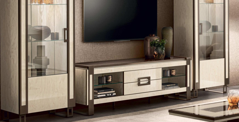 Design Kommode Schrank Sideboard Modern Stil Wohnzimmer Kommoden Lowboard rtv Dizajnová komoda Skříň Sideboard Moderní styl Obývací pokoj Komody Lowboard rtv