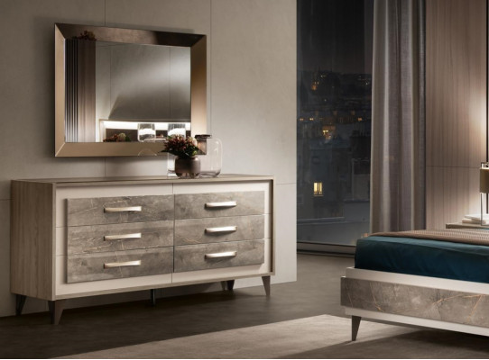 Komoda 6 šuplíků Sideboard Skříň Skříň Komody arredoclassic
