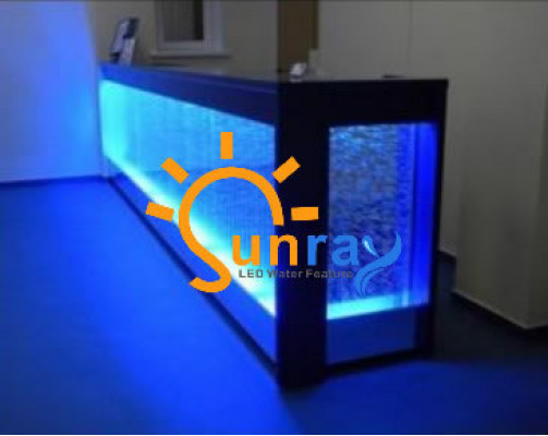 Bar pult voda zeď bar pult police nábytek osvětlený baru pult baru LED