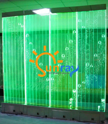 Wandový panel oddělující stěna vodní stěna LED vodní stěna Design Osvětlený