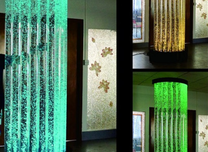 Vodní sloup XXL 110x200 cm velká vodní stěna Sloupová stěna Oddělovací zeď