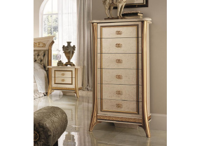 Komoda Sideboard 6 šuplíků Designer nábytek Baroko Rokoko Secese klasický