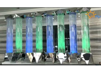 Vodní sloupec XXL 50x300 cm velká vodní stěna sloupy stěna oddělovací Led