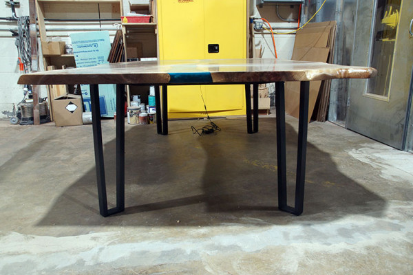Stůl jídelní stůl stoly epoxidová pryskyřice epoxid masivní design nábytek 240x100 skutečné dřevo